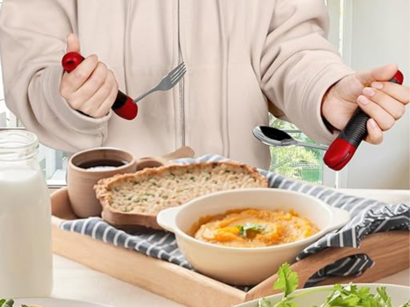 Adaptive Weighted Utensil Set (Spoon & Fork)