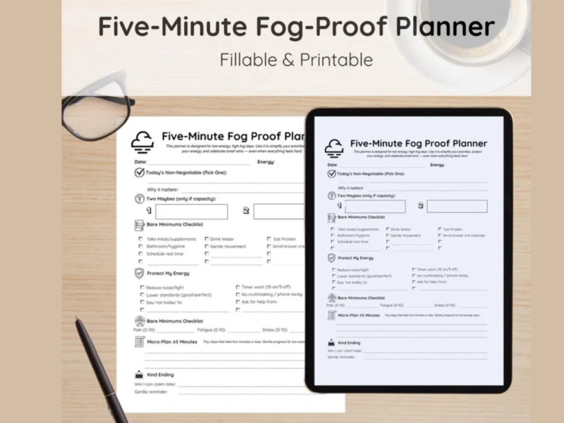 Daily Energy Pacing Planner (PDF)