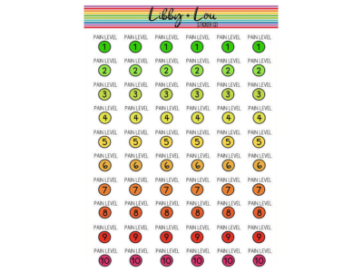 Pain Pattern Sticker Tracker