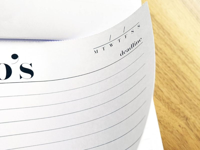 One-Task Daily To-Do Pad