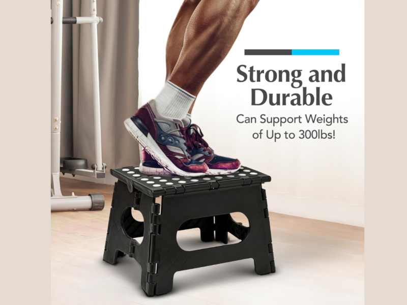 Lightweight Folding Step Stool (Compact & Non-Slip)
