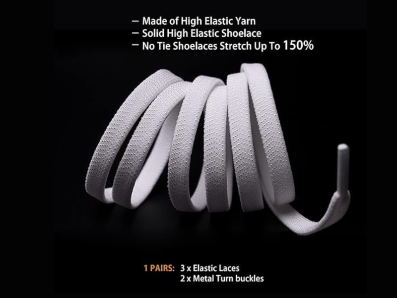 Elastic No-Tie Shoelaces (Slip-On Conversion)