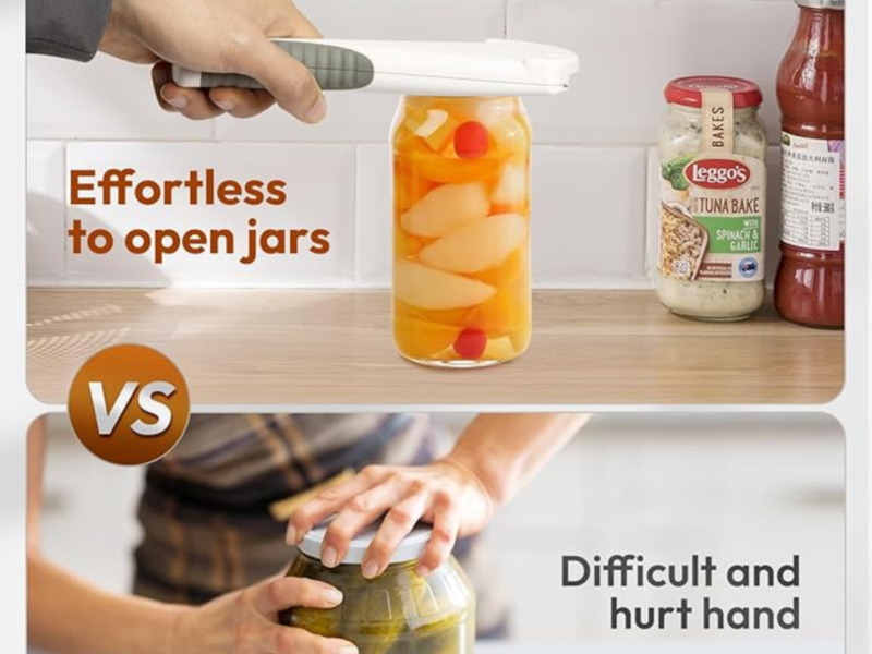 Easy-Grip Jar & Bottle Opener (Under-Cabinet Option)