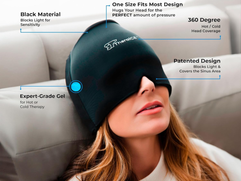 Cooling Head Wrap Mask (Reusable Gel)