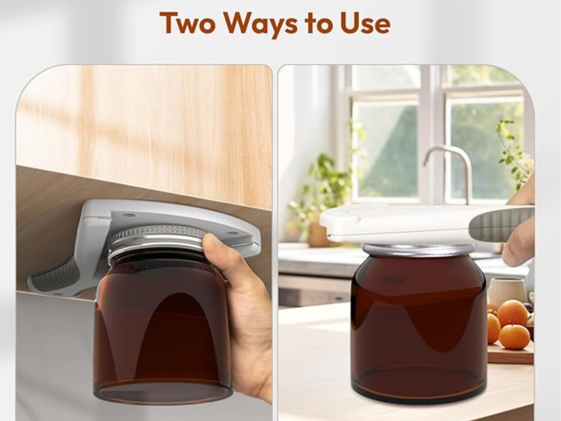 Easy-Grip Jar & Bottle Opener (Under-Cabinet Option)